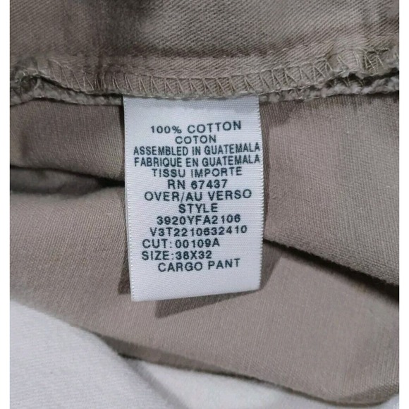 Polo‎ Jeans Co Pants Mens 38x32 Khaki Cargo Loose Fit Vintage - Picture 6 of 7